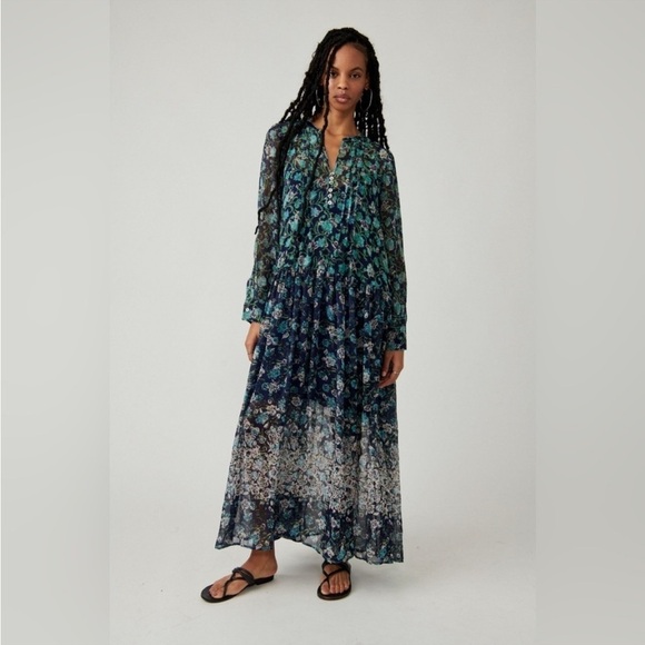 Free People See It Through Twilight Dress Size Medium NWT - Picture 2 of 16